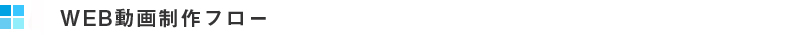 WEB動画　映像　制作　フロー